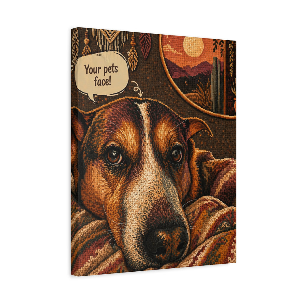 YOUR FAMILY PET PHOTO - CUSTOMIZABLE  Matte Canvas