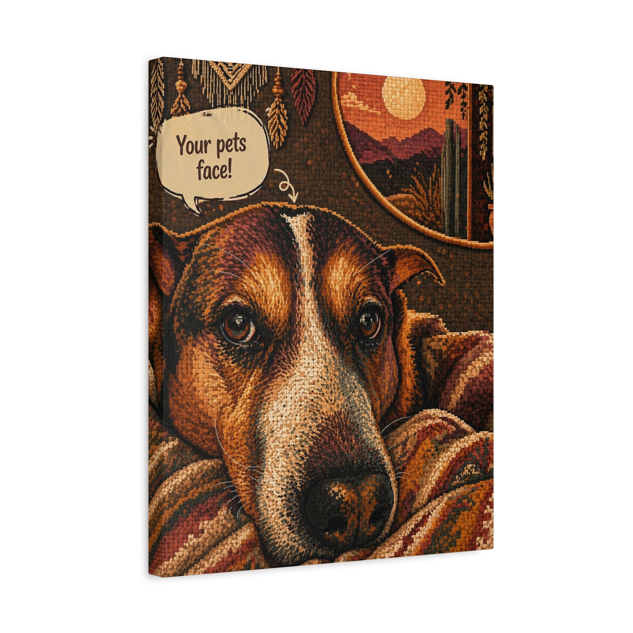YOUR FAMILY PET PHOTO - CUSTOMIZABLE  Matte Canvas