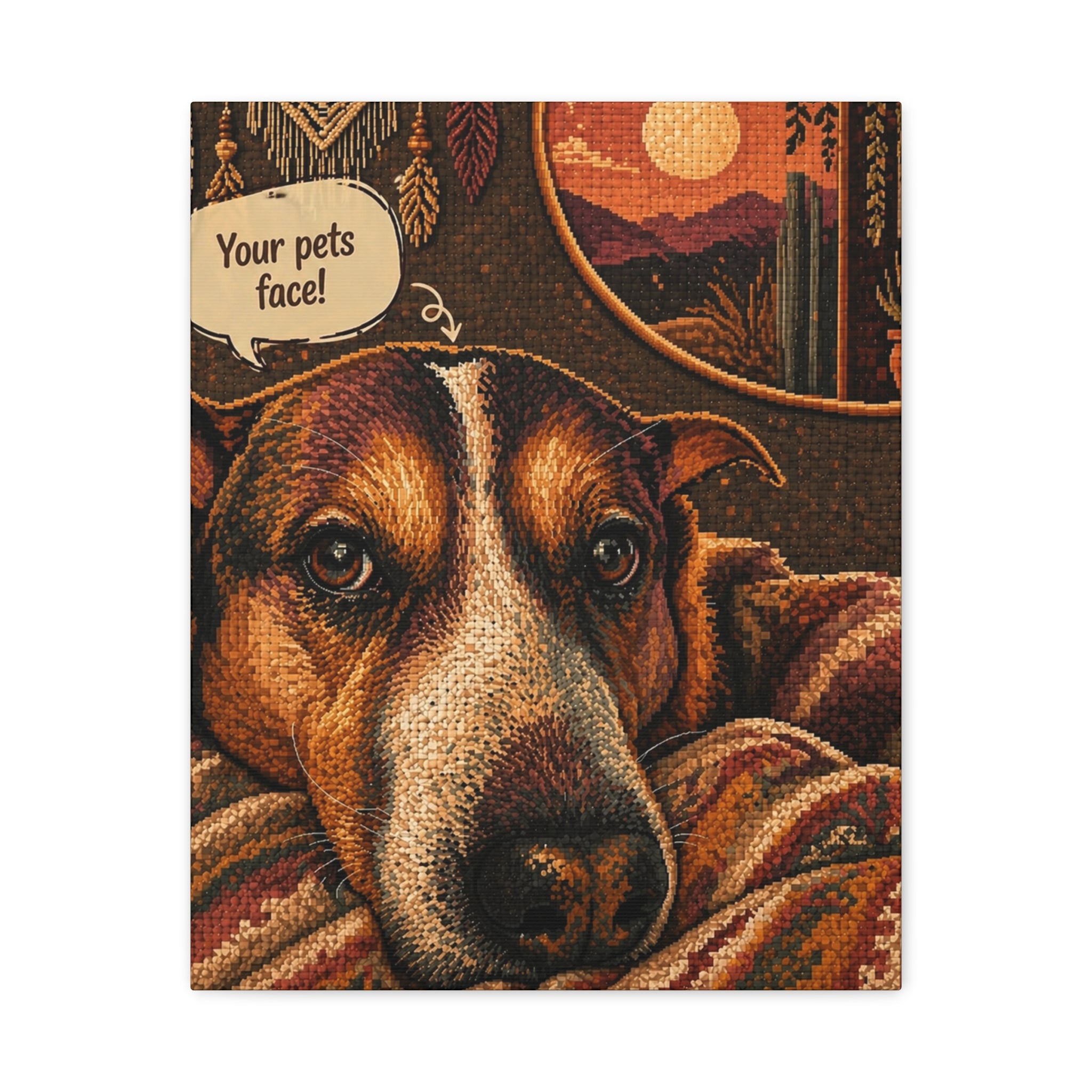 YOUR FAMILY PET PHOTO - CUSTOMIZABLE  Matte Canvas
