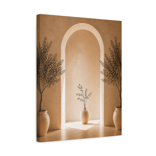 Mediterranean Olive Trees Canvas Wall Art