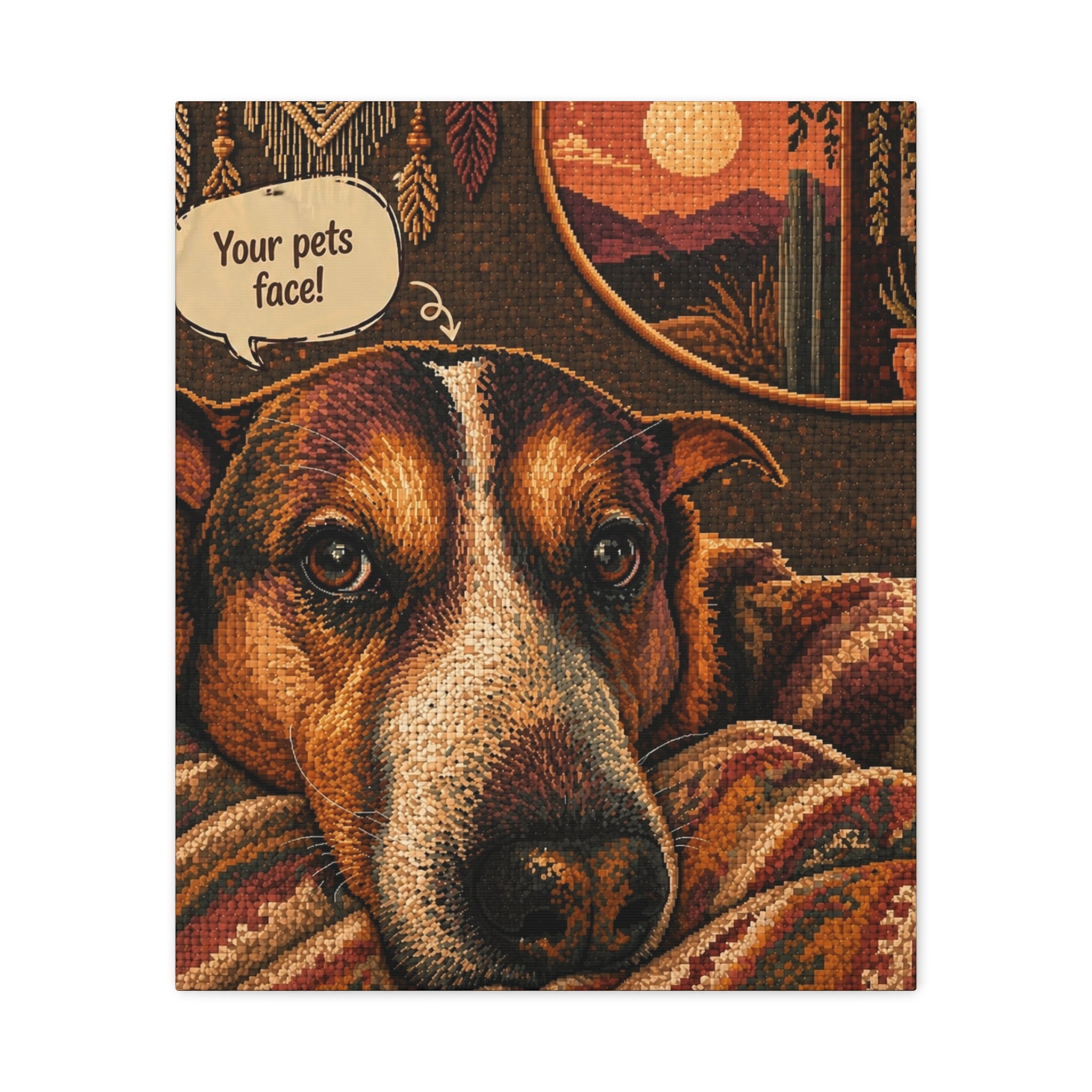 YOUR FAMILY PET PHOTO - CUSTOMIZABLE  Matte Canvas